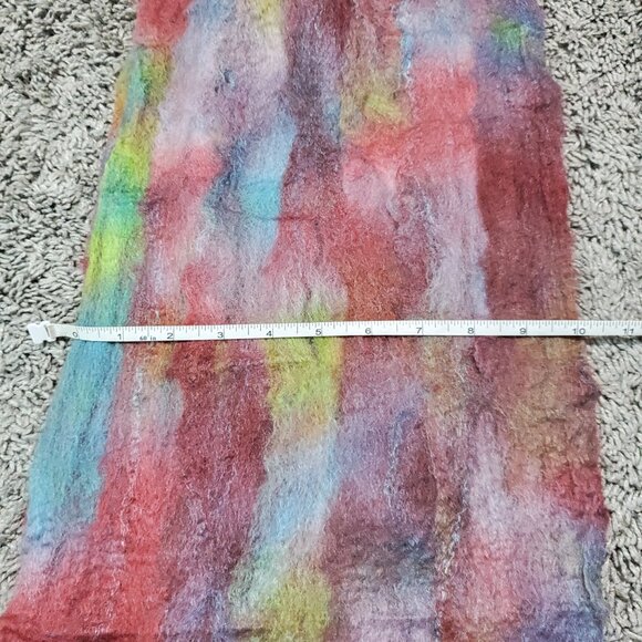 Skydance Ranch Alpaca Handmade Felted Cobweb Merino Silk Scarf - Picture 3 of 6